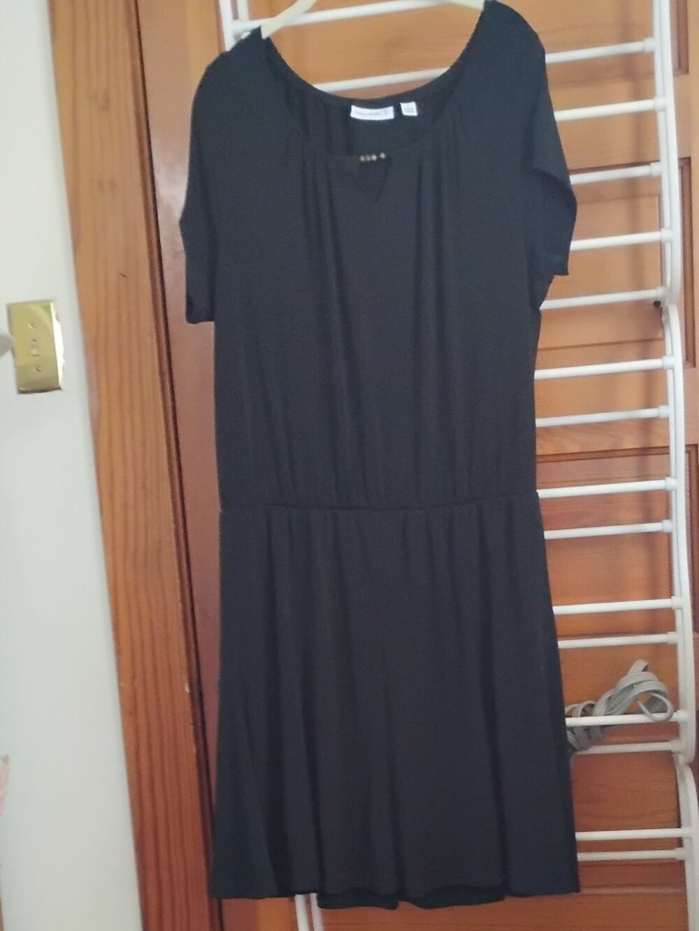 Susan Graver Black Summer Dress Sz.L